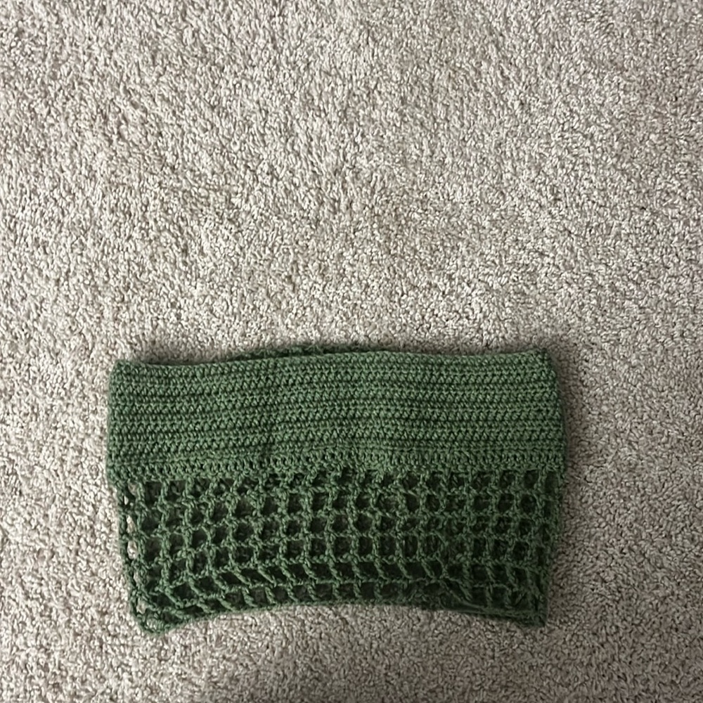 Crochet tube mesh top